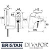 Bristan Java 1 Hole Bath Shower Mixer Dimensions